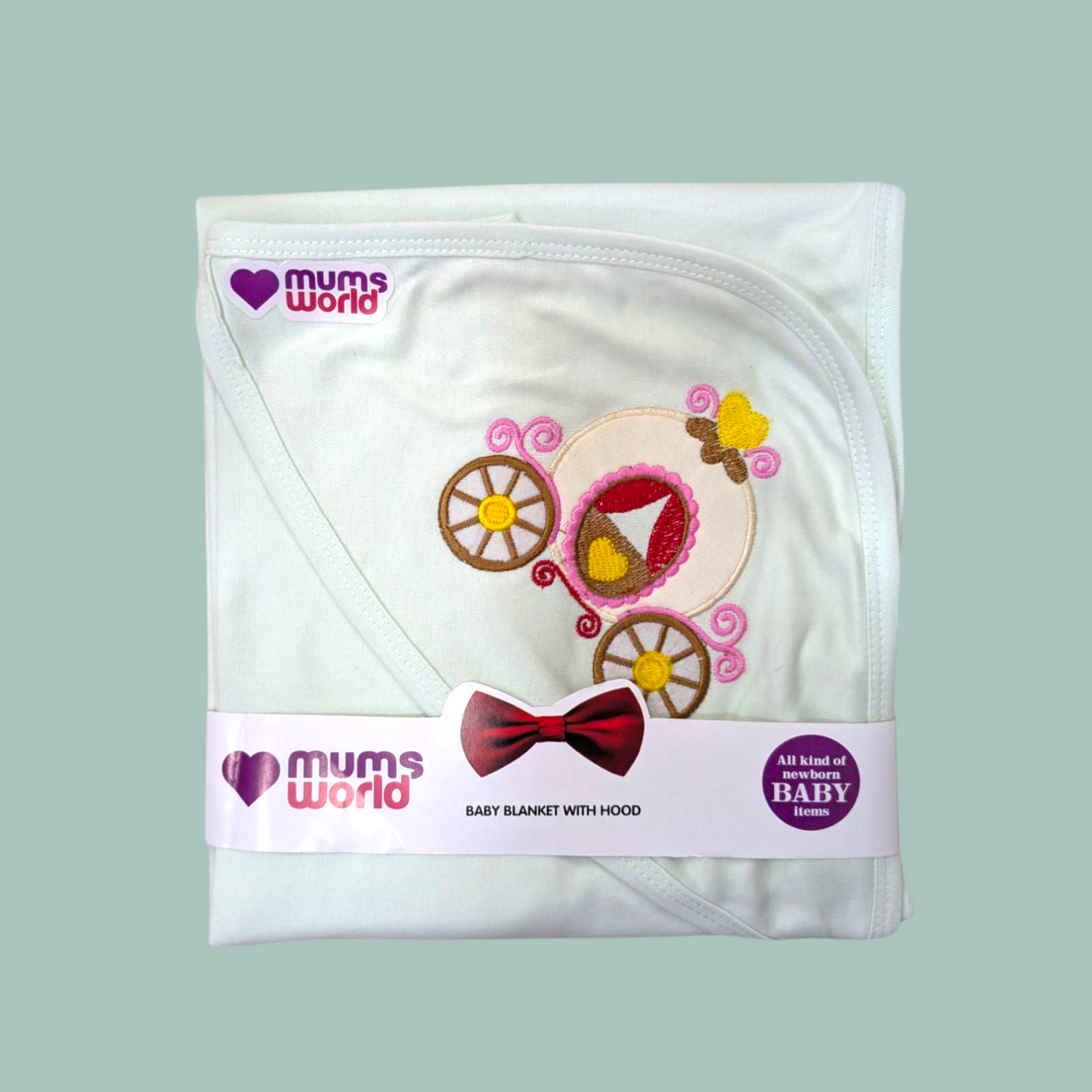 Mums World Wrapping Sheet Plain Embroidery