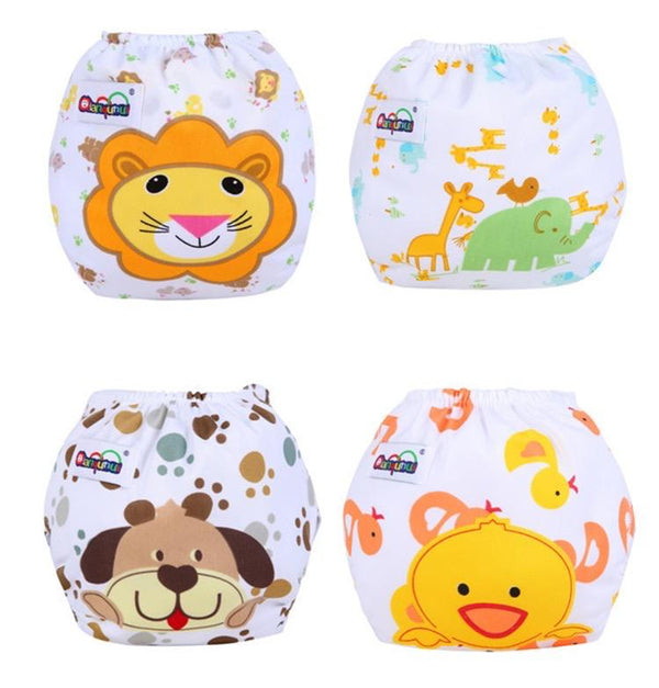 Waterproof All-In-One Reusable Diaper Adjustable Printed