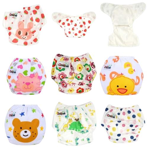 Waterproof All-In-One Reusable Diaper Adjustable Printed