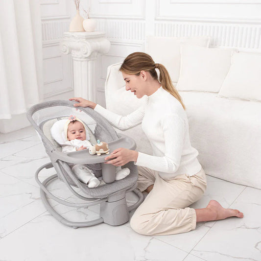 Mastela Baby 4in1 Baby Electric Swing Grey & Beige