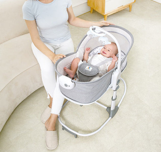 Mastela 6In1 Deluxe Multi-Functional Bassinet Grey