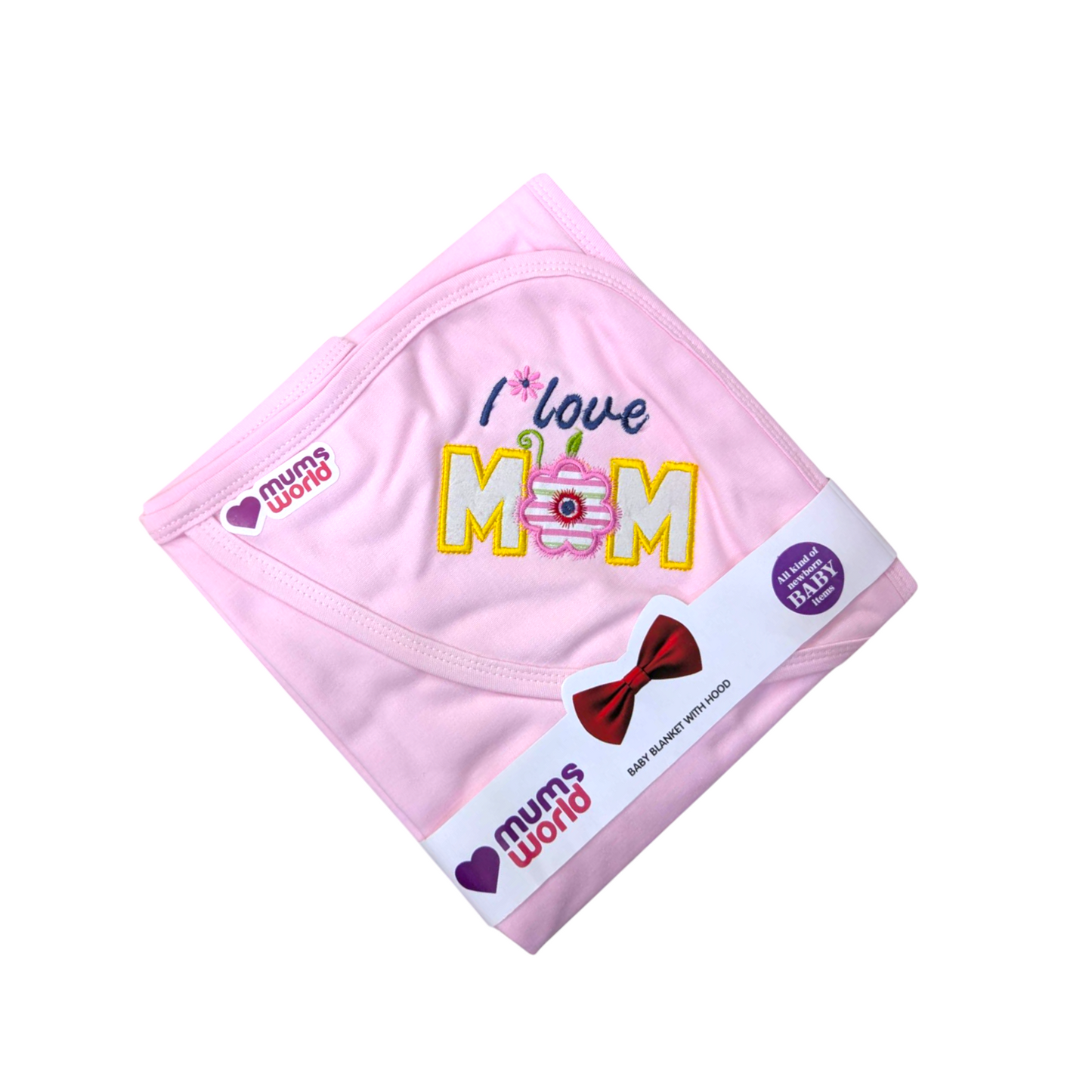 Mums World Wrapping Sheet I Love Mom Embroidery